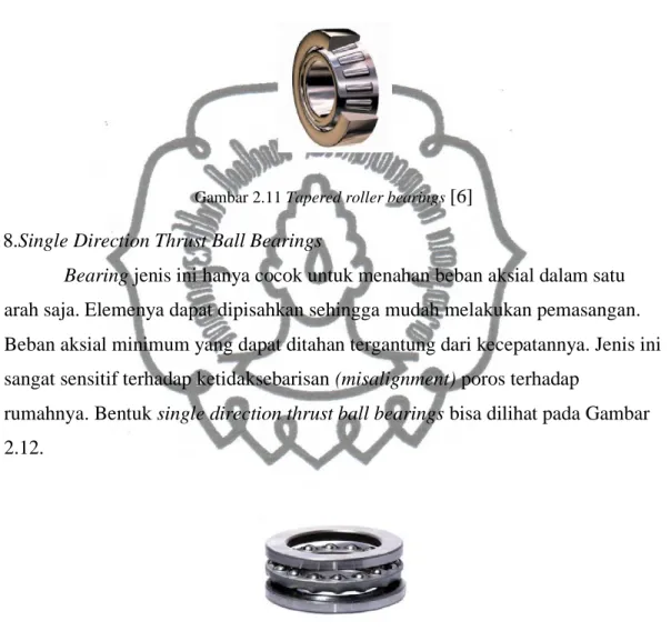 Gambar 2.11 Tapered roller bearings  [6]