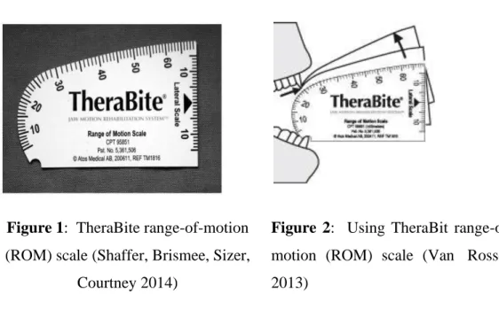 Figure  2:    Using  TheraBit  range-of- range-of-motion  (ROM)  scale  (Van   Rossen  2013) 