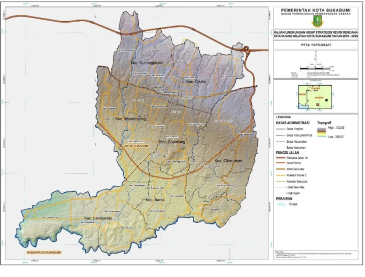 Gambar 2.3  Peta Topografi Daerah 
