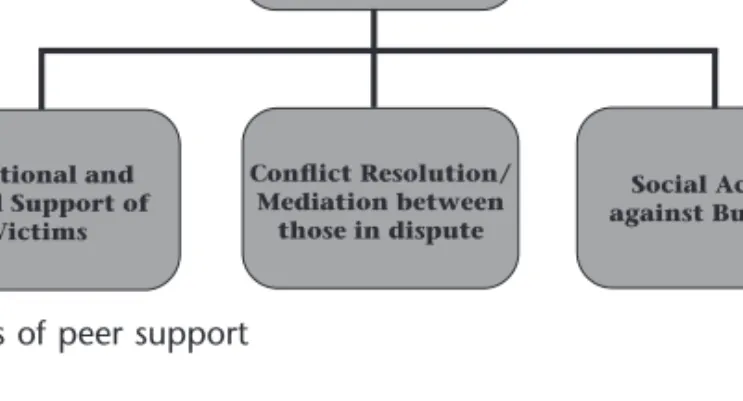 Figure 6.1 Forms of peer support