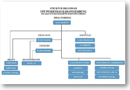 Gambar 3.1 Struktur Organisasi Puskesmas karangsembung 