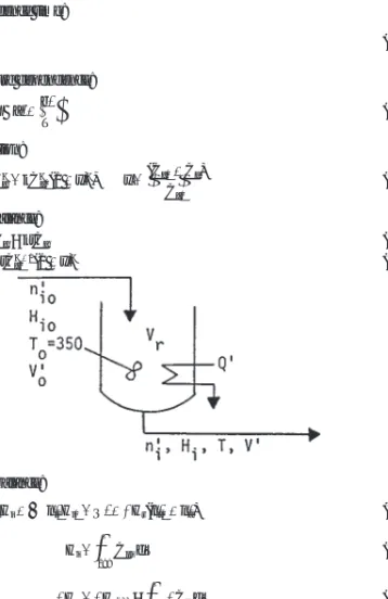 TABLE 7-6 Material and Energy Balance of a CSTR The sketch identifies the nomenclature.