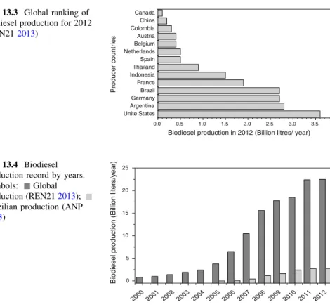 Fig. 13.4 Biodiesel production record by years.