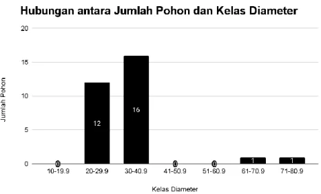 Gambar 1 Struktur Horizontal Hutan Alam 
