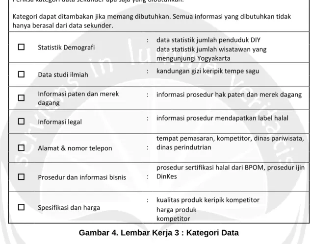 Gambar 4. Lembar Kerja 3 : Kategori Data  