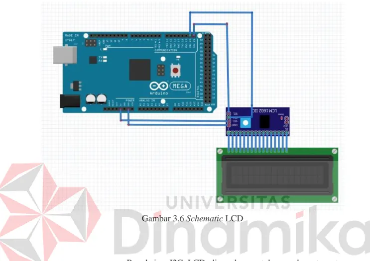 Gambar 3.6 Schematic LCD 