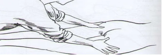 Gambar 10. Pemijatan Kaki Dan Lutut 