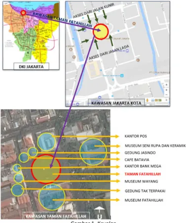 Gambar 1. Keyplan  (Sumber: Google Map dan olah pribadi) 