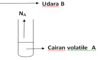 Gambar 3.1. Gambaran kasus jika B tidak mendifusi 