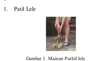 Gambar 1. Mainan Pathil lele 