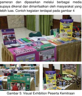 Gambar 5: Visual Exhibition Peserta Kemitraan 