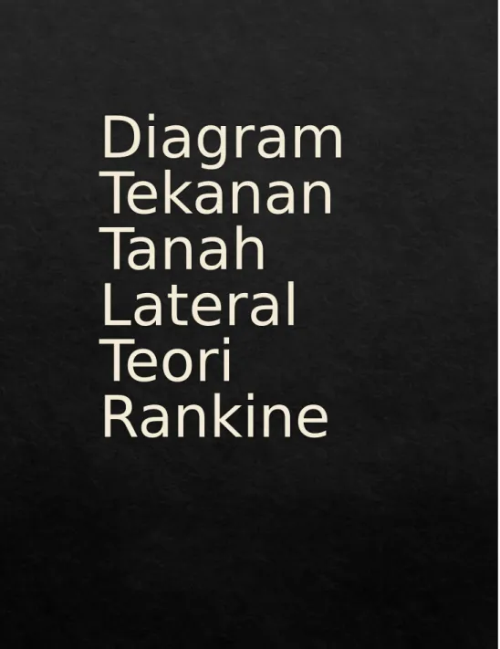 Diagram  Tekanan  Tanah 
