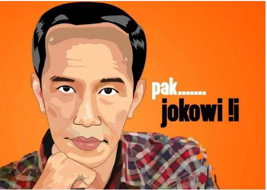 Gambar.III.1 Foto Vektor Pak Jokowi 