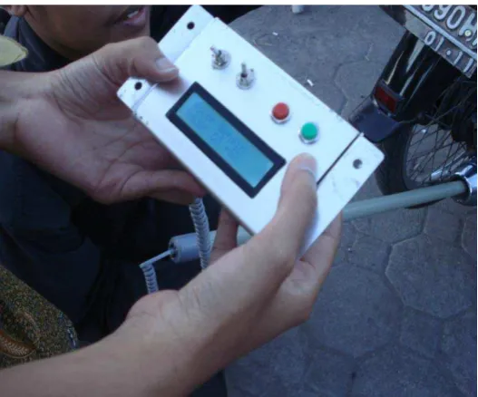 Gambar Display tampilan hasil uji emisi 