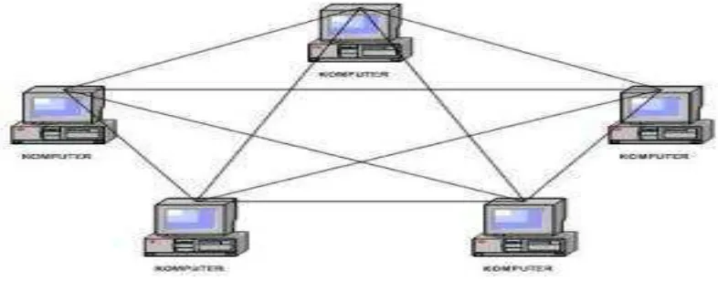 Gambar 2.6 Topologi Mesh 