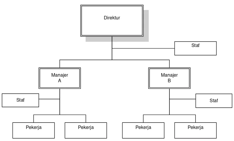Gambar 2.2. Struktur Organisasi Lini dan Staf 