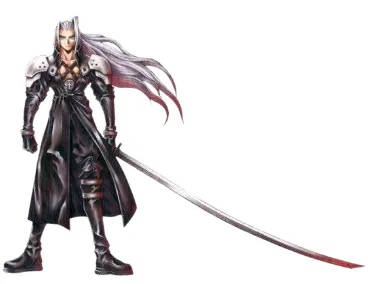 tabel pertama. Namun Sephiroth merupakan musuh terakhir dalam game dan dia akan berubah menjadi 2 bentuk ketika melawan kelompok: sebuah monster 