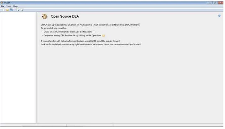 Figure 1 . Open Source DEA ( OSDEA ) 