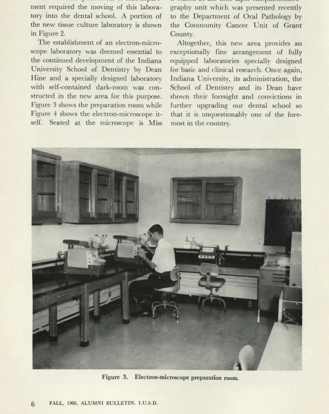 Figure 3 shows  the preparation room while  Figure  4  shows  the  electron-microscope   it-self
