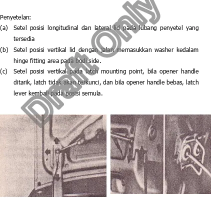 Gambar 15. Penyetelan boot lid