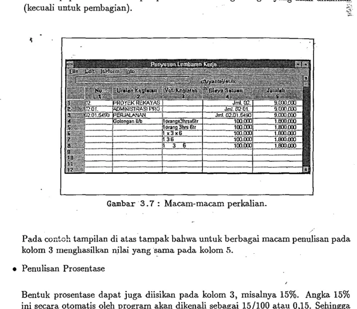 Gambar  ·3.7 :  Macam-macam perkalian. 