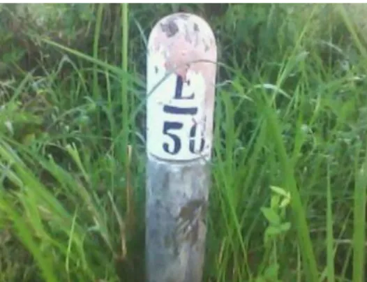 Gambar 2.  Pal Batas Enclave 