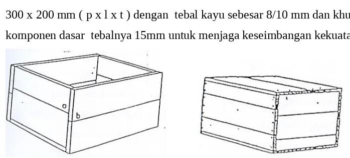 Gambar 2. Combed Tenon Box