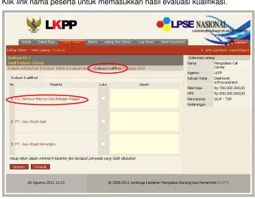 Gambar Halaman Checklist Kualifikasi 
