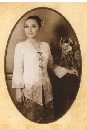 Gambar II.6 Kebaya Nasional Jawa, kebaya putu baru tahun 1947 – 1960. 