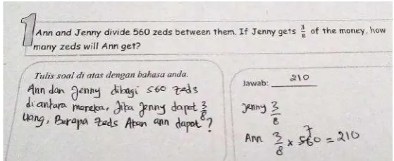 Gambar 1. Desain Ulang Soal TIMSS 2011