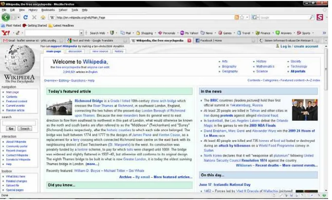 Gambar 4. Kerja kelompok pada wikipedia 