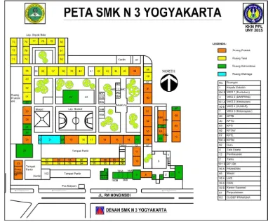 Gambar 2. Denah SMK Negeri 3 Yogyakarta 