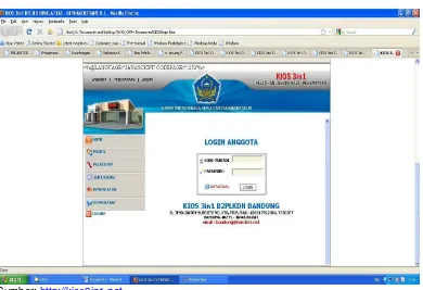 Menu Login Anggota Kios Gambar 3.7 3 in 1 