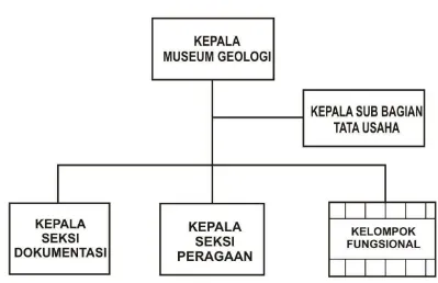 Gambar 2.2 Struktur Organisasi Museum Geologi 
