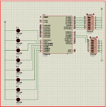 Gambar 1.1.  Hasil pemasangan komponen rangkaian lampu led