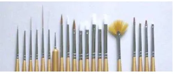 Gambar 8. Kuas-kuas  Dotting tools 