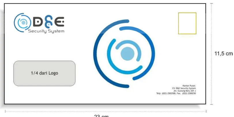 Gambar 4.1 Amplop dengan logo D&E yang baru 