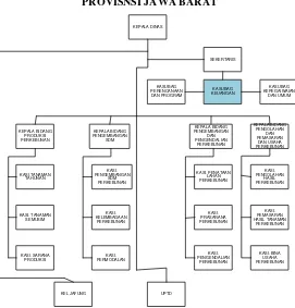 Gambar 2.1 Struktur Organisasi Dinas Perkebunan 