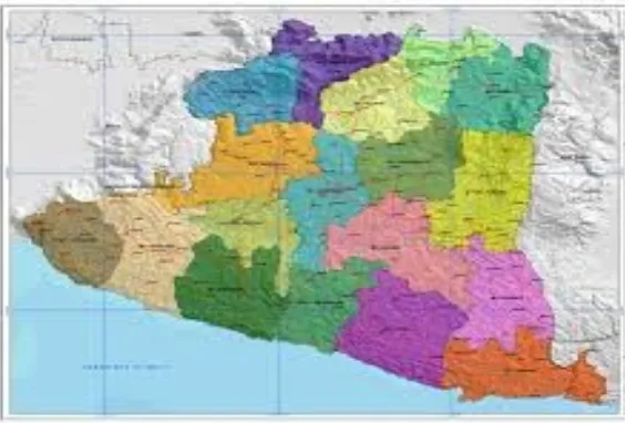 Tabel 2.1 Jarak Ibukota Kecamatan ke Ibukota Kabupaten dan Ibukota Propinsi
