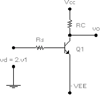 Gambar 44. Rangkaian pada differential-mode 