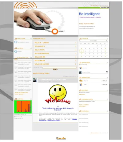 Gambar 6. Tampilan e-learning kategori kelas X 
