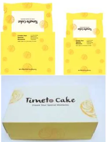 Gambar 15. Stiker dan plastik roti label Timeto  untuk kemasan berbahan plastik atau mika  