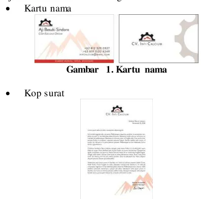 Gambar 1. Kartu nama 