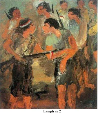 Gambar dicuplik dari buku "Hendra Gunawan, A Great Modern Sumber:  Indonesian Painter," Agus Dermawan T dan Dr