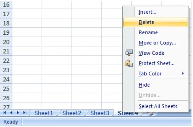 Gambar 23. Mengganti nama worksheet 