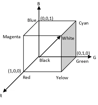 Gambar 2.5 Koordinat warna RGB 