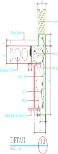 Gambar 3.6.Detail struktur tangga utama type 1
