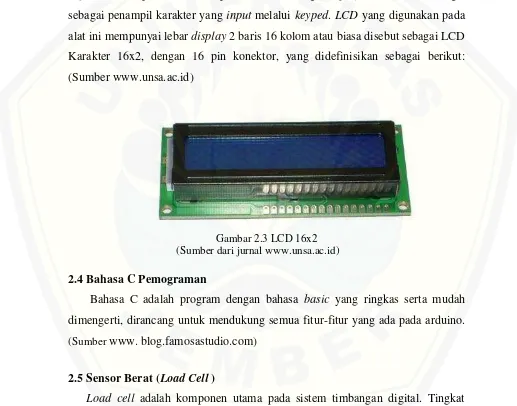 Gambar 2.3 LCD 16x2 