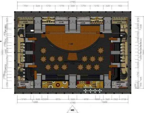 Gambar 10. Layout lantai bawah 
