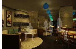 Gambar 1.  Lounge Bar lantai 1 